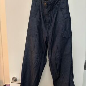 rag & bone Navy Denim Cargo Pants